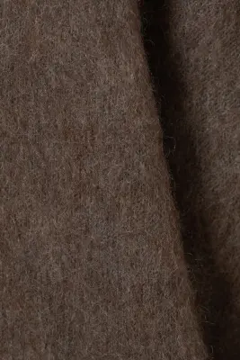 Pull oversize en maille de mohair mélangé - Marron — photo 3
