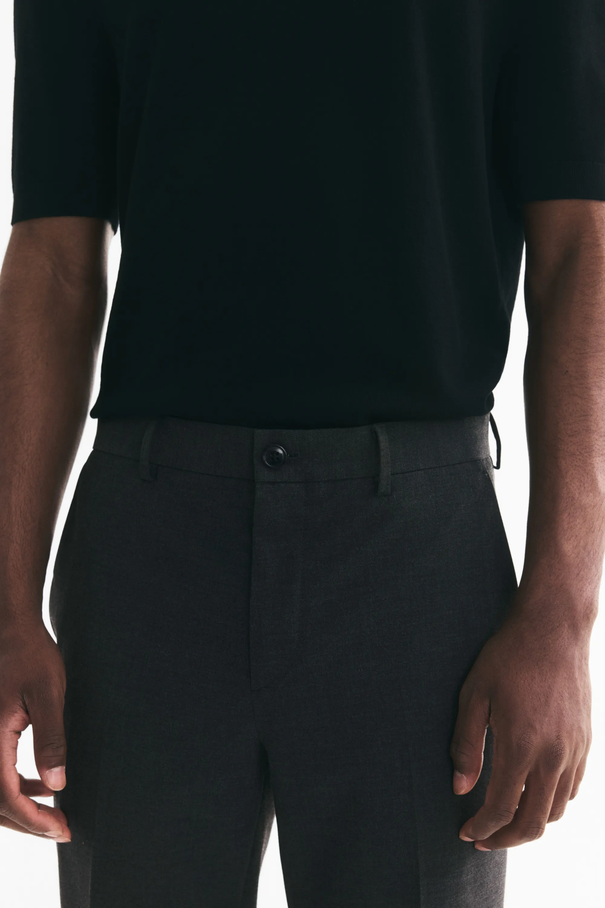 Pantalon chic Slim Fit - Gris foncé
