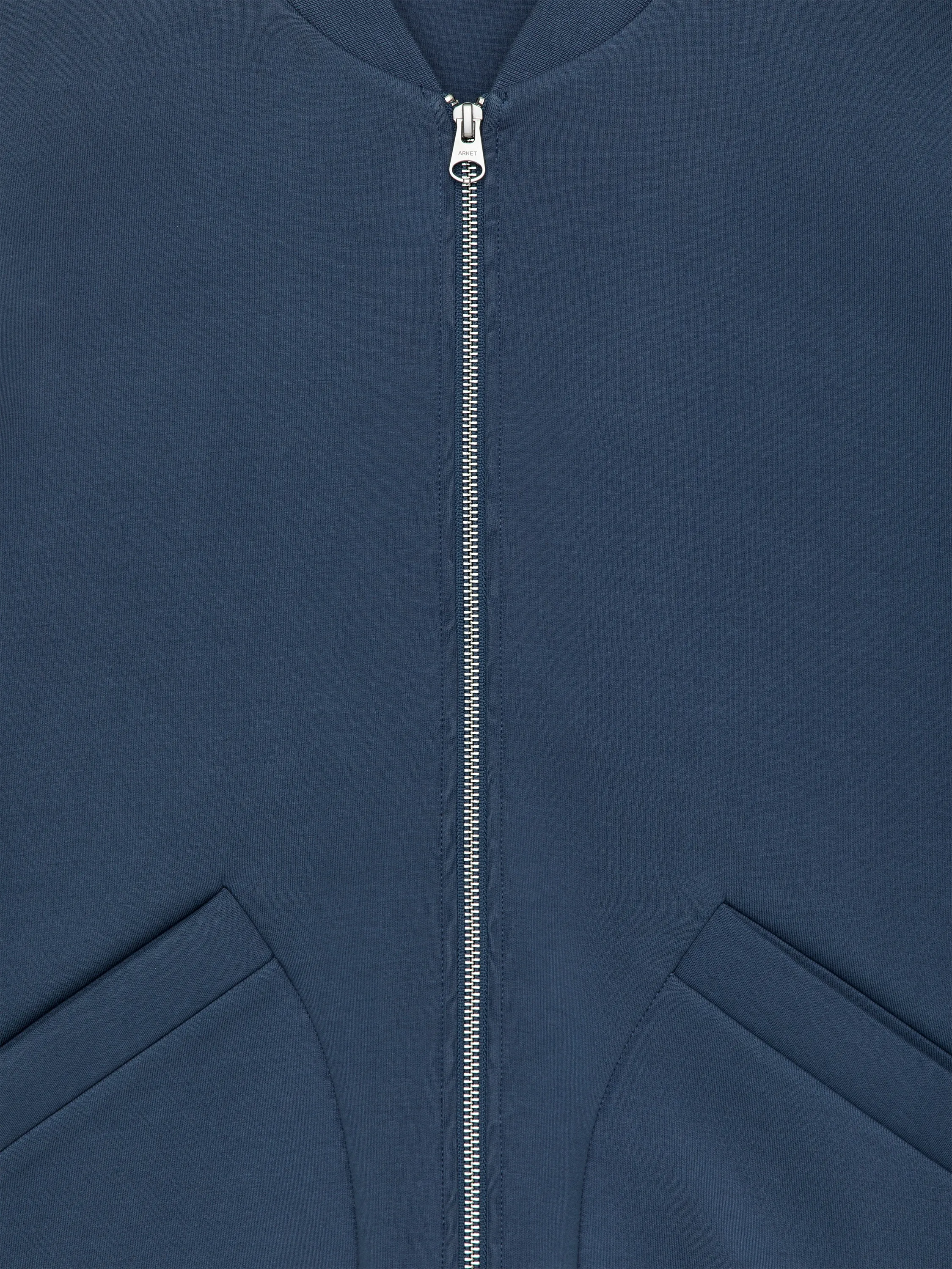 Veste zippée en scuba - Bleu