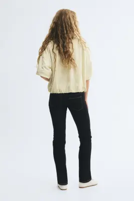 Skinny Ultra Low Waist Ankle Jeans - Noir denim — photo 3