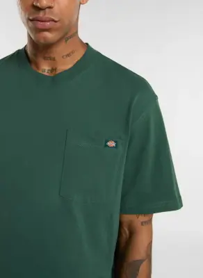 DICKIES TEE SHIRT LURAY POCKET Vert — photo 5