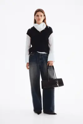 Polo en maille - Bleu marine — photo 2