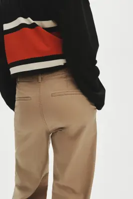 Pantalon en toile de coton - Beige — photo 2