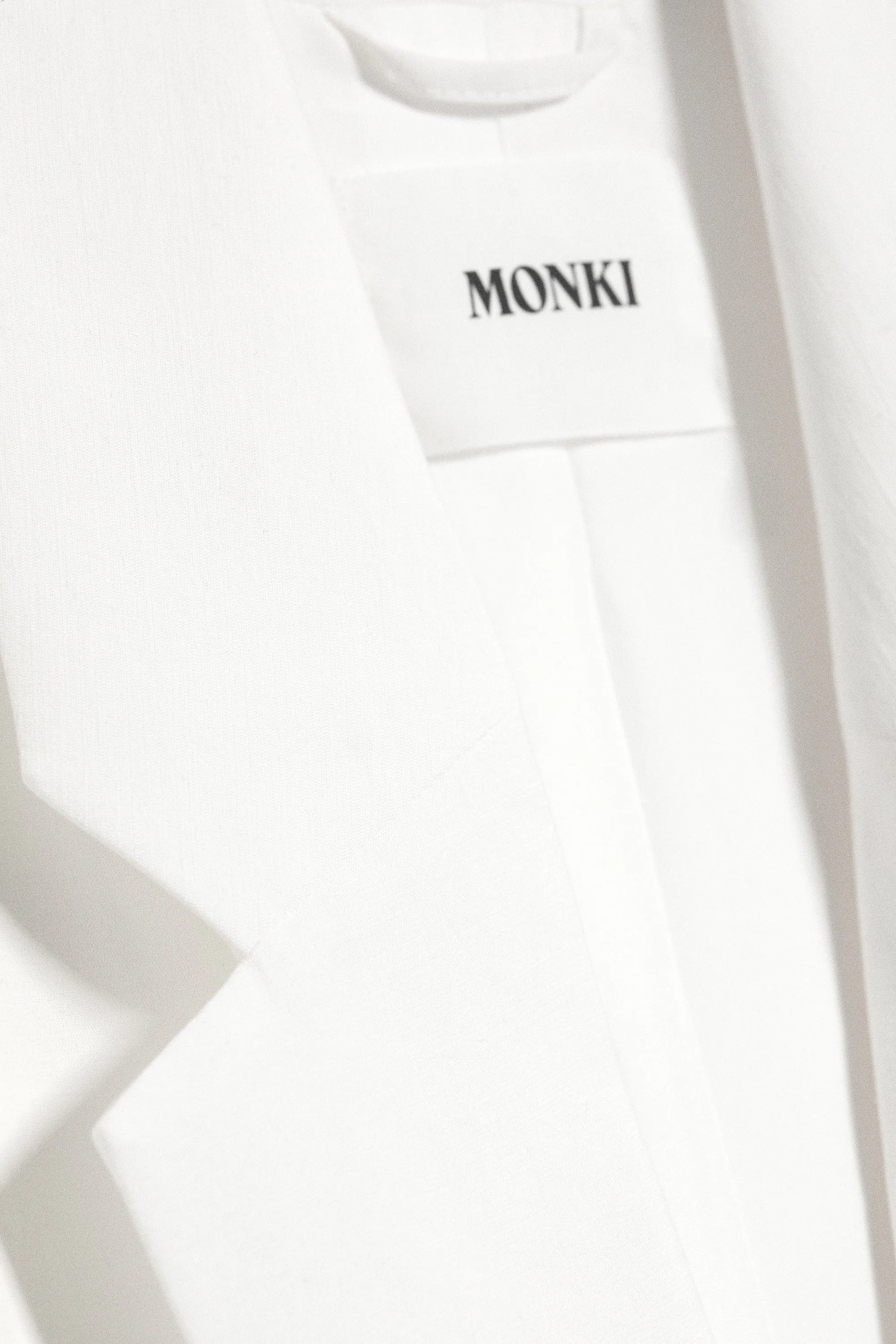 Blazer oversize à boutonnage droit - Blanc cassé