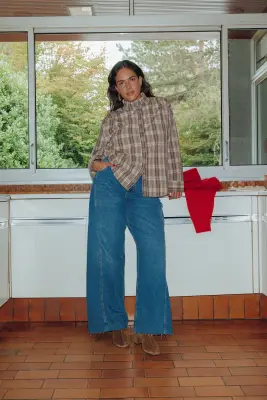 Jean large 100% coton Femme — photo 2