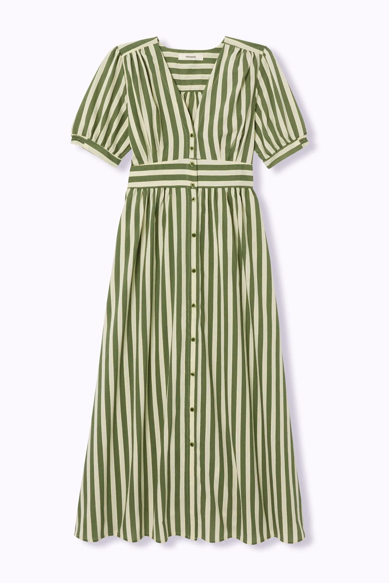 Robe longue rayée Femme