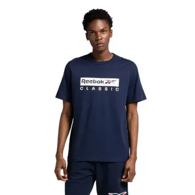 REEBOK TEE SHIRT GS CLASSIC Bleu Marine — photo 1