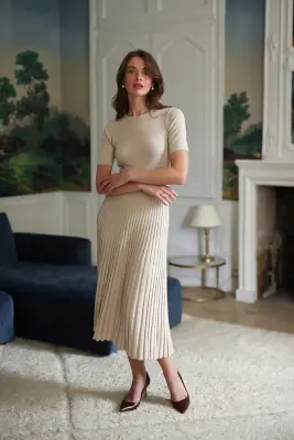 Henrietta Knit Top - Cream melange — photo 3