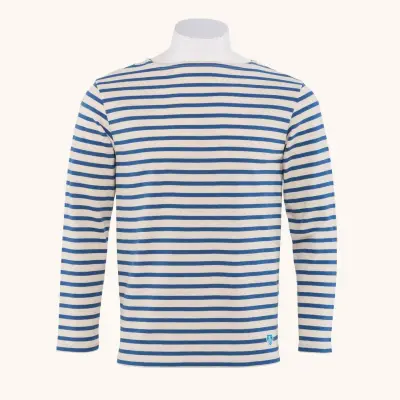 Marinière Écru / Indigo mixte — photo 1