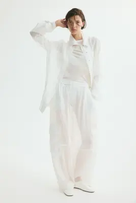 Top en jersey de coton pima - Blanc — photo 1