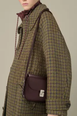 SAC BELLISSIMA MINI BORDEAUX FERMOIR ARGENTÉ — photo 2