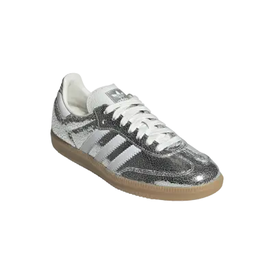 Adidas Mujer Samba OG Silver Metallic Cracked Leather — photo 2