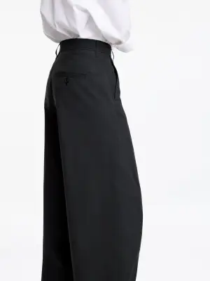 Pantalon jambes barrel - Noir — photo 4