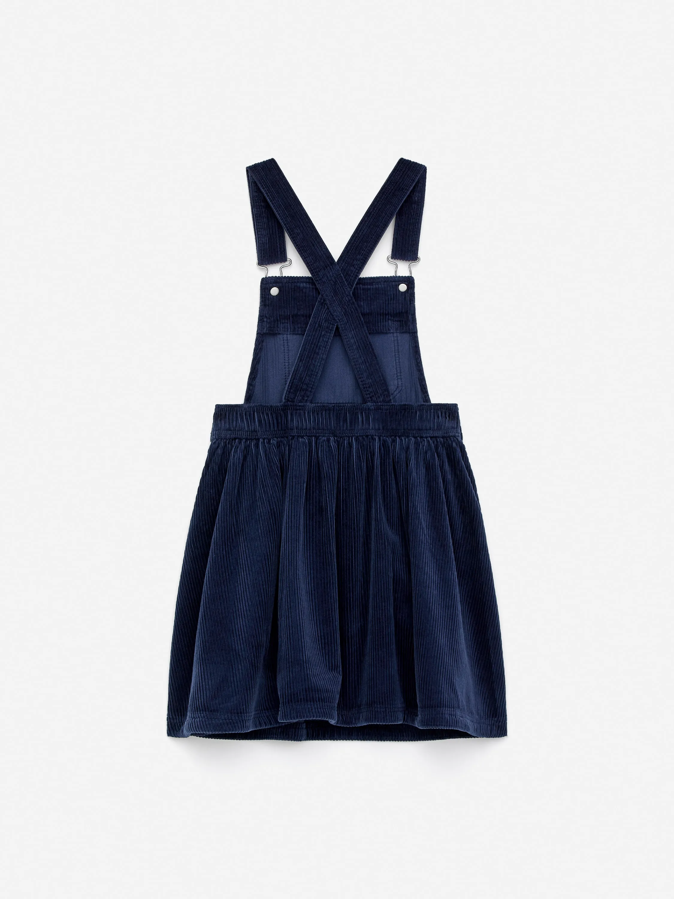Robe salopette en velours côtelé - Bleu foncé