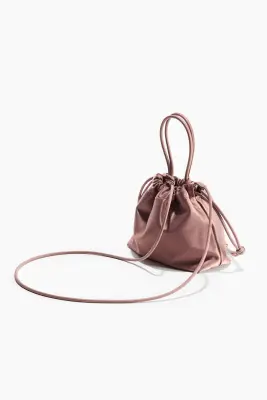 Sac crossbody avec cordon de serrage - Vieux rose — photo 1