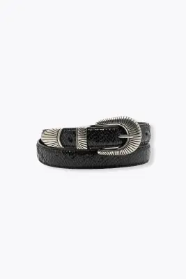 Ceinture effet reptile Femme