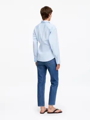 Chemise cache-cœur - Bleu ciel — photo 1