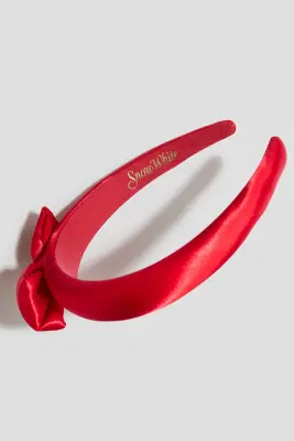 Serre-tête avec nœud - Rouge/Blanche-Neige — photo 1
