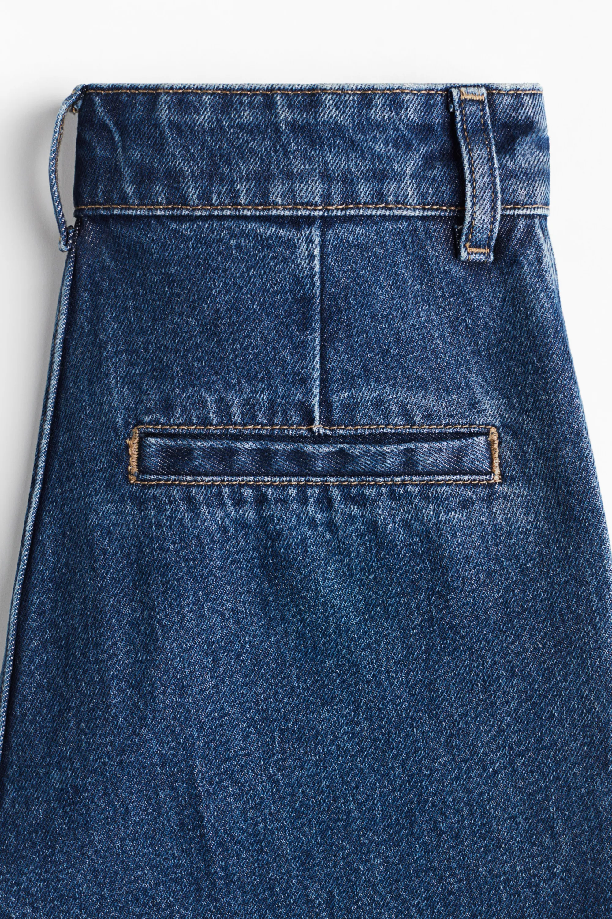 Wide High Jeans - Bleu denim