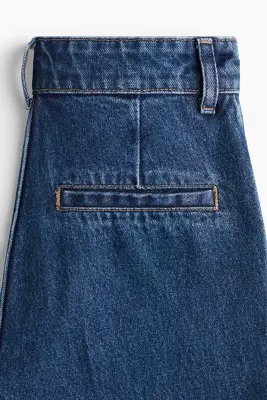 Wide High Jeans - Bleu denim — photo 1