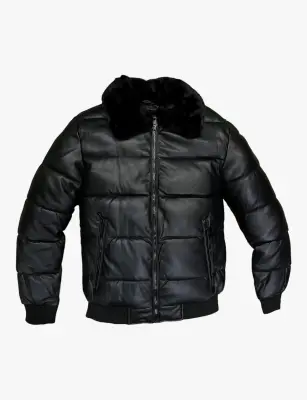Blouson doudoune similicuir KAYMAXX — photo 4