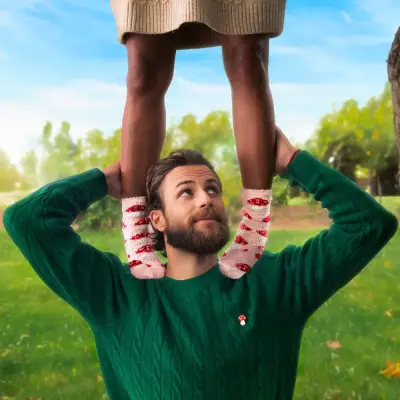 Chaussettes moumoute Champignon – Coucou Suzette — photo 4