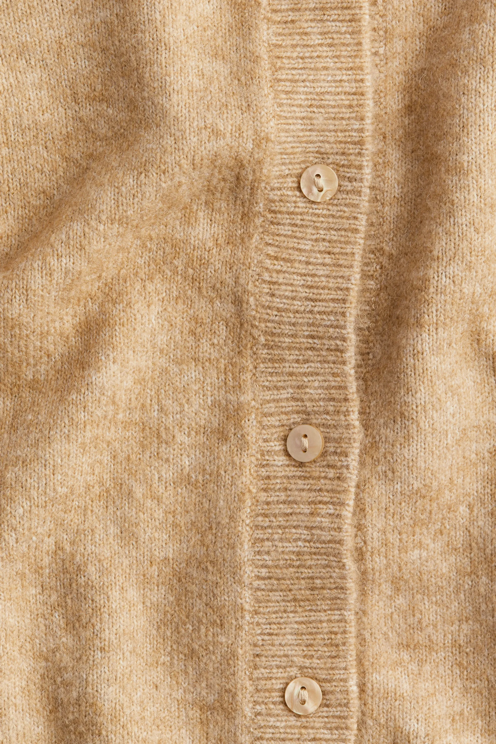 Gilet en maille fine - Beige chiné