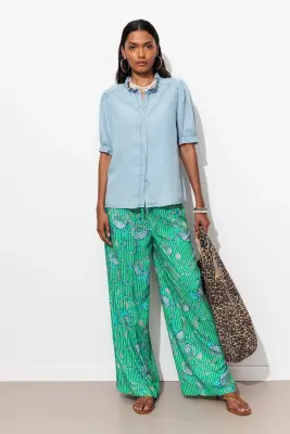 Pantalon large imprimé Femme — photo 3