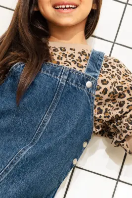Robe-salopette enfant en jean — photo 5