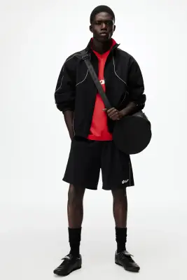 Short de football Relaxed Fit - Noir/Lotto — photo 2