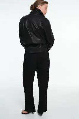 Pantalon chic avec jambes barrel - Noir — photo 2