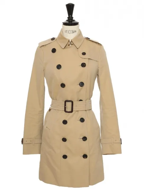 Trench ceinturé The Sandringham beige boutons noir Prix Boutique 1900€ Taille XS