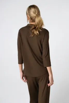 Chemise en viscose et élasthanne — photo 3