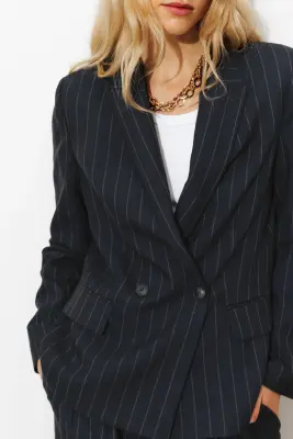 Veste de tailleur rayée Femme — photo 5