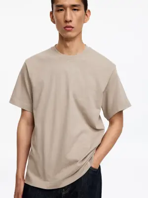 T-shirt décontracté 220 GSM - Taupe — photo 4