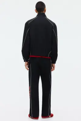 Pantalon de survêtement imprimé Relaxed Fit - Noir/Honda — photo 2