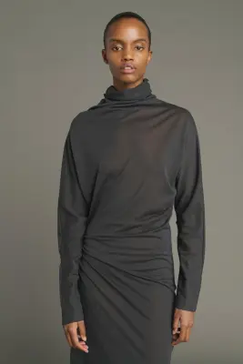 ROBE LOLA GRIS ANTHRACITE — photo 4