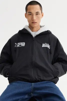 Veste coupe-vent matelassée en nylon - Noir/Team Meadows — photo 1