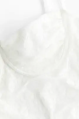 Body string en dentelle - Blanc — photo 4