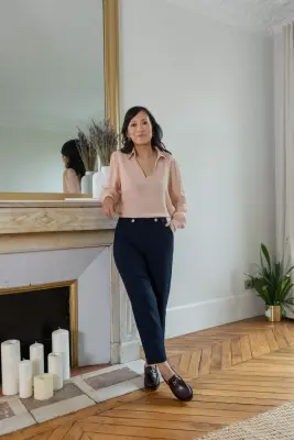 Pantalon Sacha - bleu marine — photo 4
