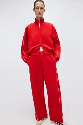 Pantalon de survêtement en scuba - Rouge — photo 2