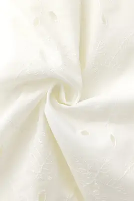 Coupon de 3 m en coton brodé — photo 1
