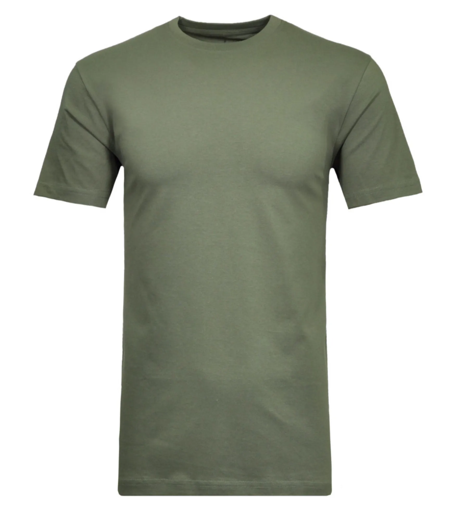 RAGMAN TEE SHIRT COL ROND GRANDE LONGUEUR Kaki