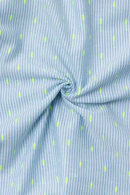 Coupon 3 m coton rayé plumetis — photo 1