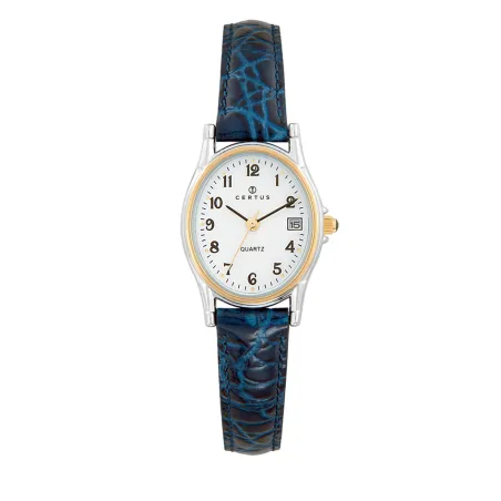 Montre Femme Certus ovale cuir bleu 645328