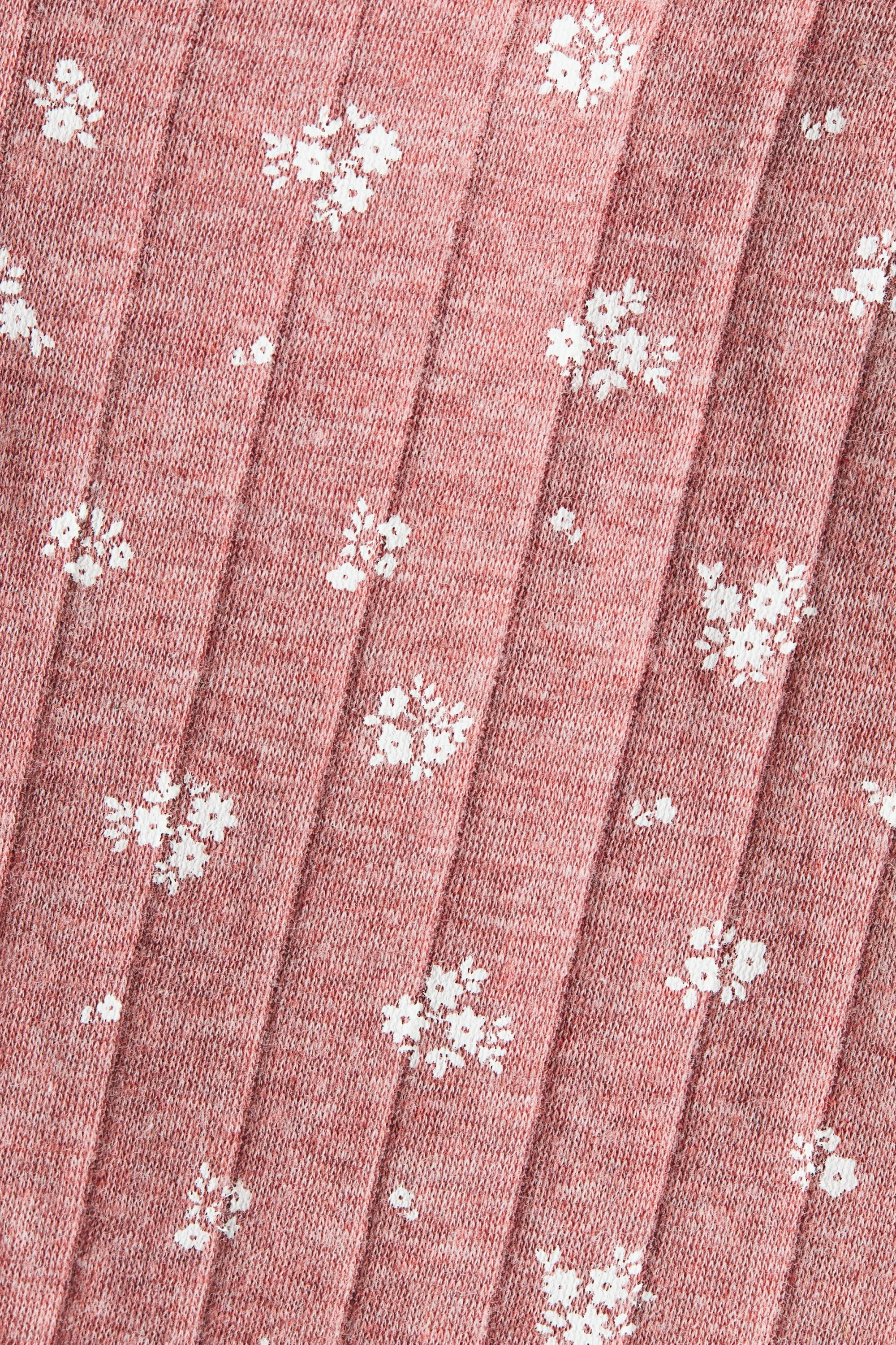 Combinaison matelassée en jersey - Rose ancien/fleuri
