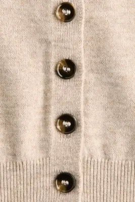 Gilet en maille fine - Beige clair chiné — photo 4