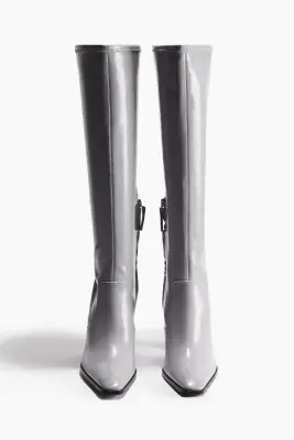 Bottes de hauteur genou - Gris — photo 3