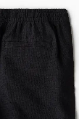Short tissé Regular Fit - Bleu foncé — photo 2