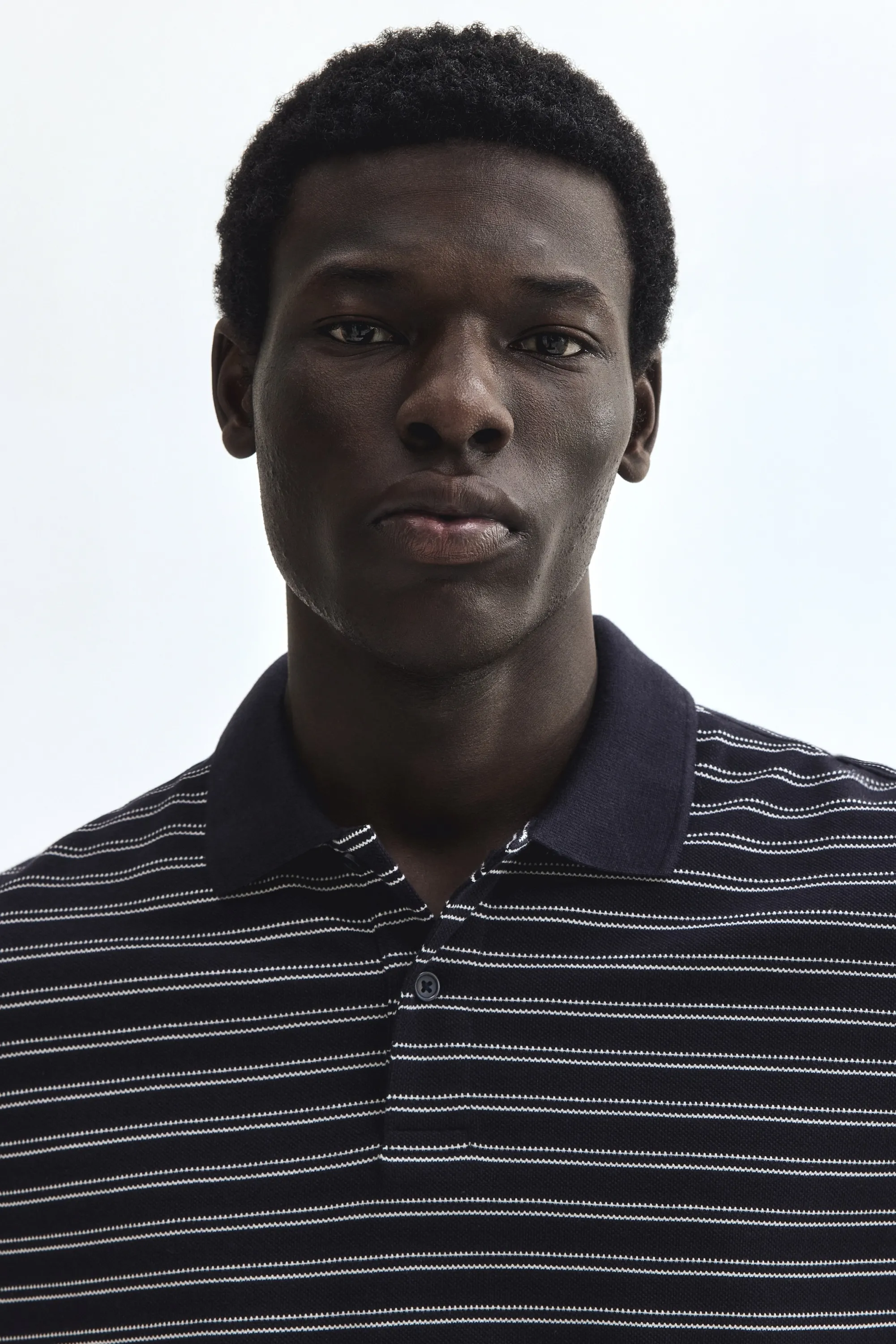 Polo Regular Fit - Bleu marine/rayé